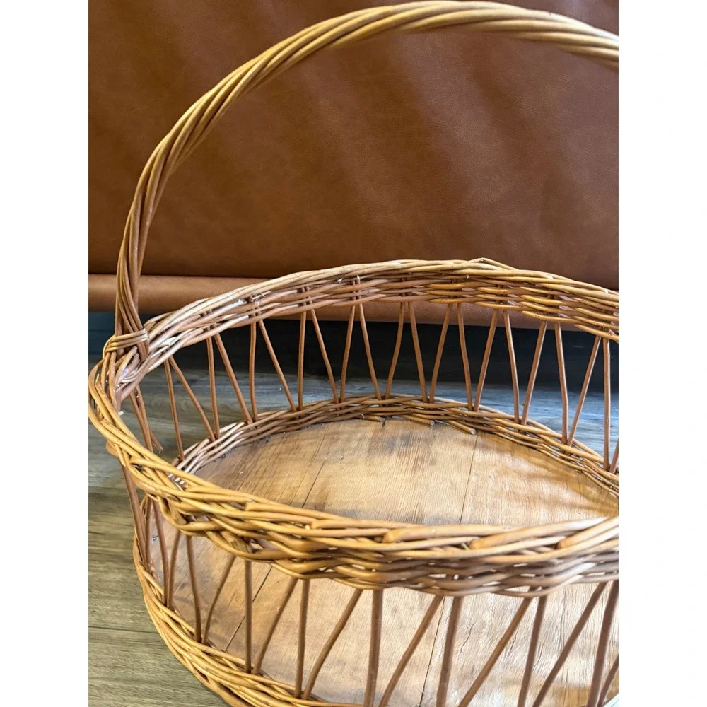 Vintage Willow Garden Trug Basket 18